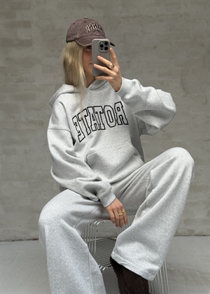 Anya heavy sweat hoodie Light Grey Melange ROTATE SUNDAY